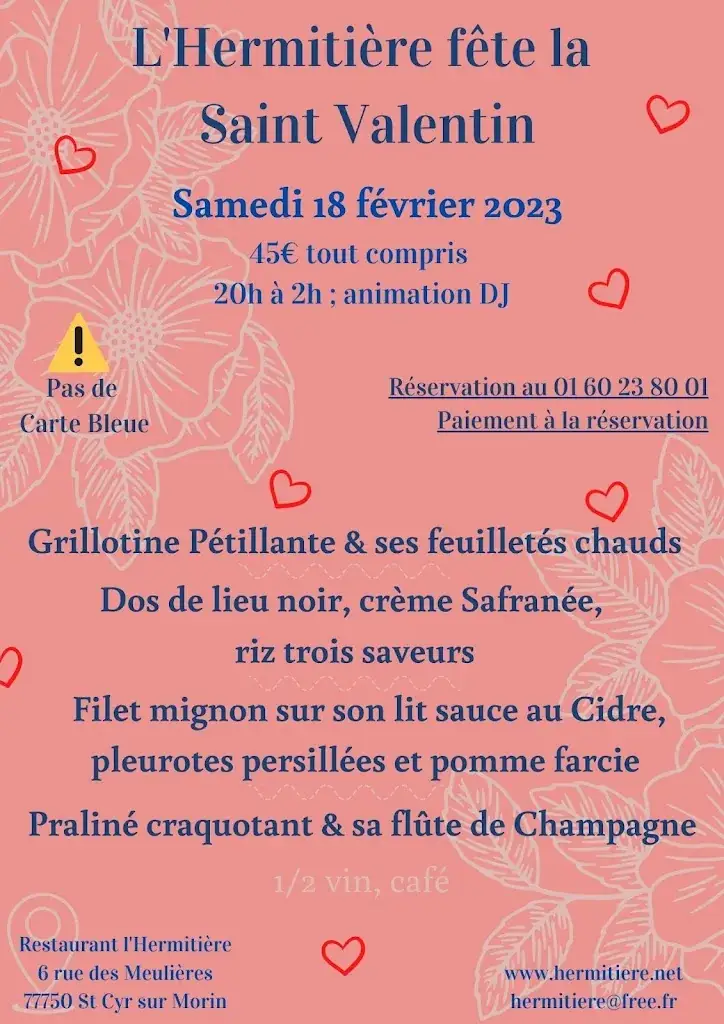 Menü_Restaurant l Hermitière_Saint-Cyr-sur-Morin_Bild_1