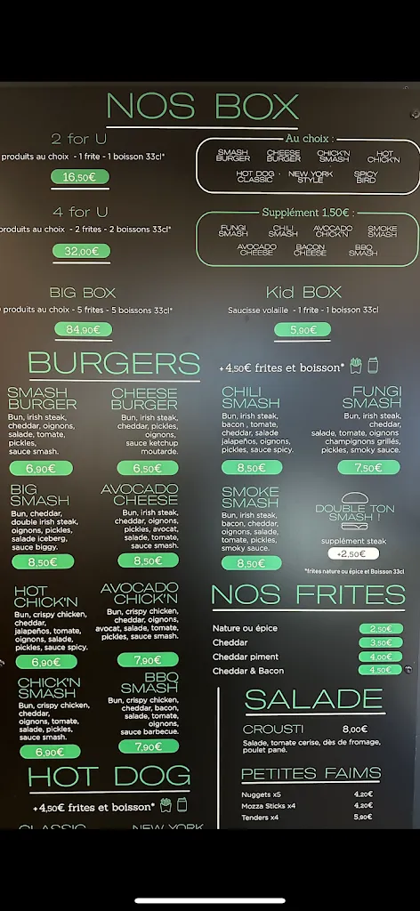 Menu_SMASH SMASH 78 BURGER I Saint-Germain en Laye_Saint-Germain-en-Laye_image_3