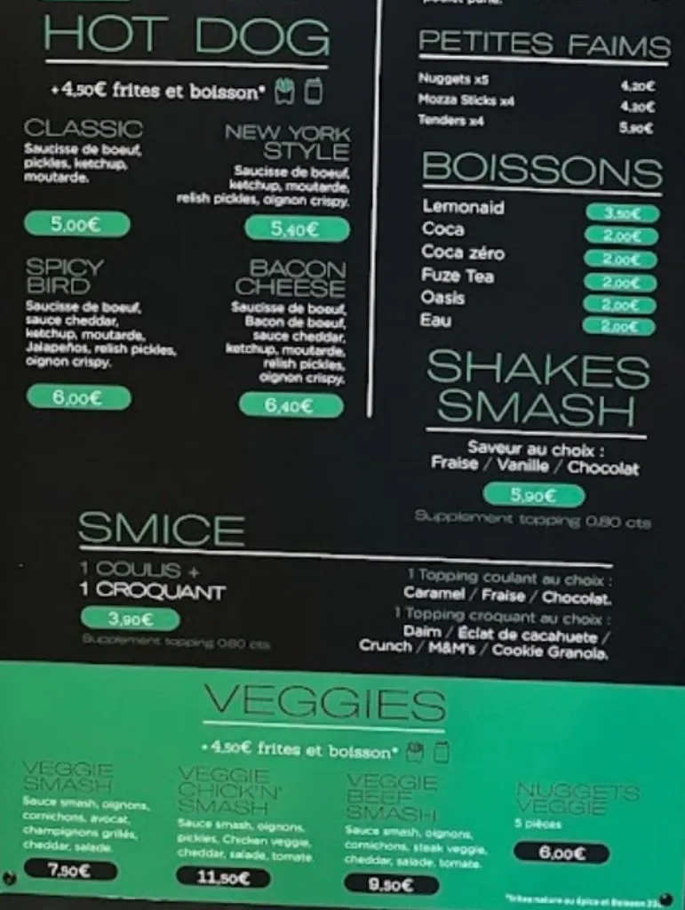 Menu_SMASH SMASH 78 BURGER I Saint-Germain en Laye_Saint-Germain-en-Laye_image_4