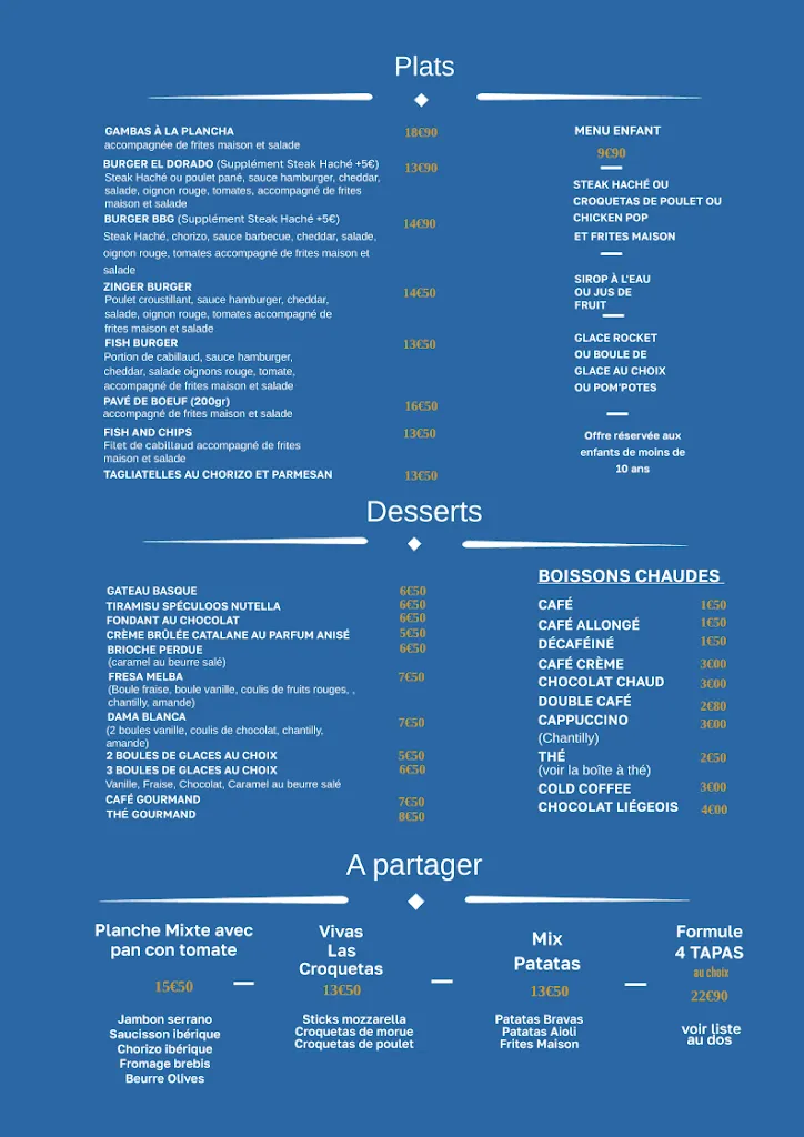 Menu_El Dorado restaurant_Saint-Chéron_image_2