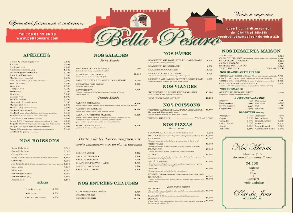 Menu_Bella Pesaro_Saint-Chéron_image_1