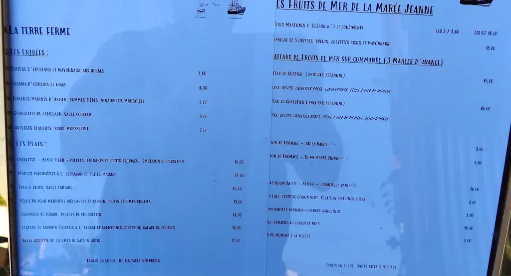 Menu_La marée Jeanne_Saint-Mammès_image_1