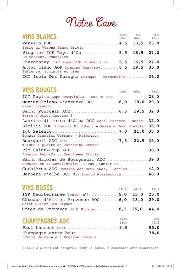 Menu_Aux Deux Ânes_Saint-Maurice_image_1