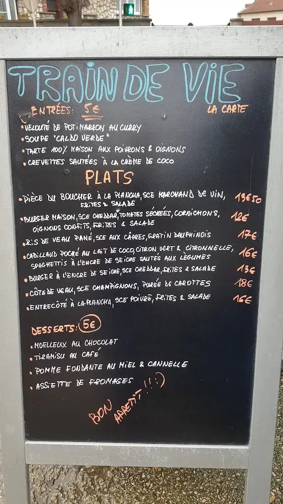 Menu_Le Train de vie_Romainville_image_1