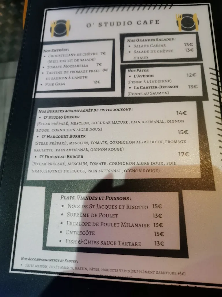 Menu_O´Studio Café_Romainville_image_4