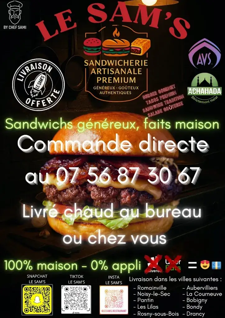 Menu_Le Sam's_Romainville_image_4
