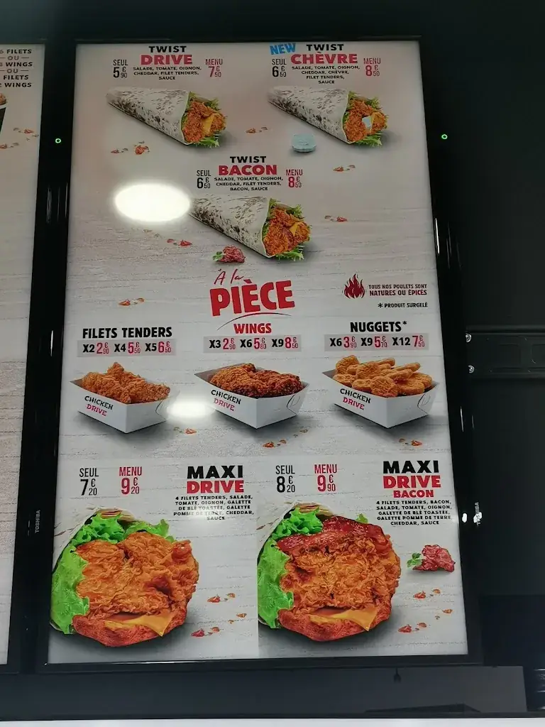 Menu_CHICKEN DRIVE ROMAINVILLE_Romainville_image_2