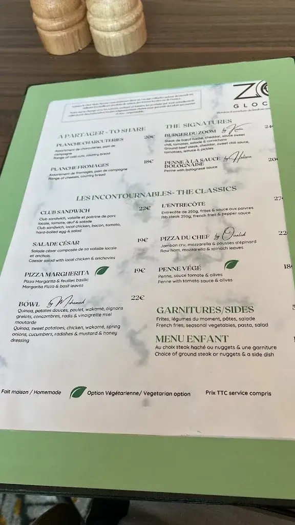 Menu_ZOOM Restaurant at Hyatt Place Paris Charles de Gaulle Airport_Roissy-en-France_immagine_2