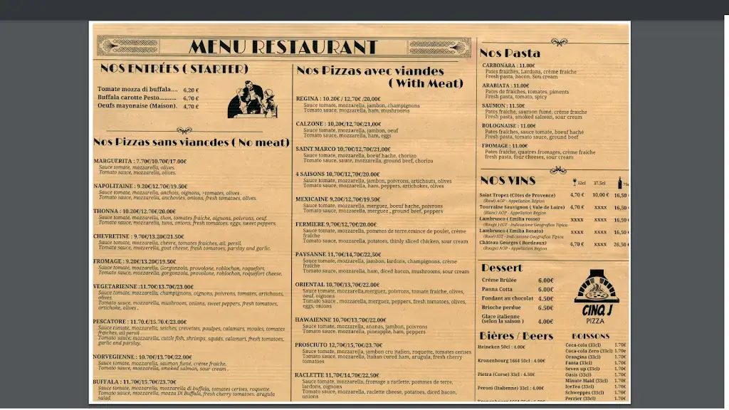 Menu_Pizzeria Felice_Roissy-en-France_image_4