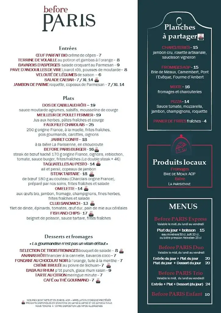 Menu_Before PARIS Brasserie Maison_Roissy-en-France_image_4