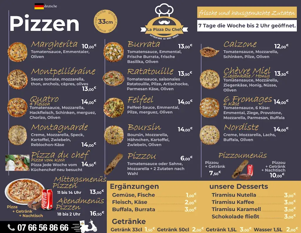 La Pizza Du Chef restaurant in Roissy-en-France