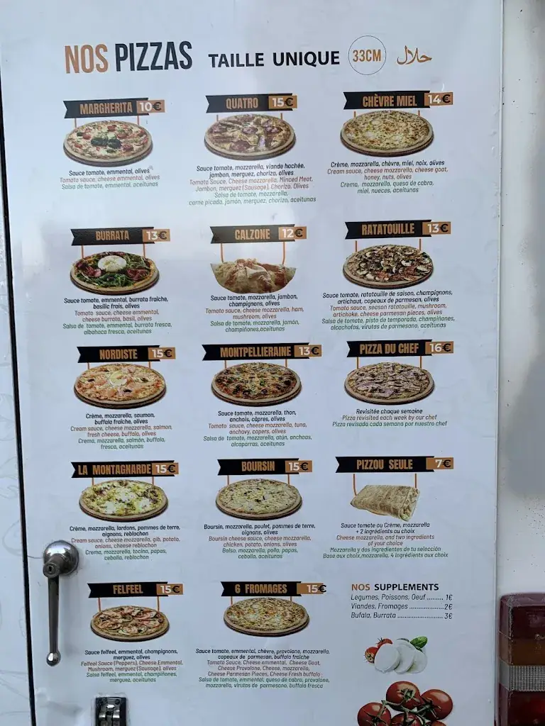 Menu_La Pizza Du Chef_Roissy-en-France_image_2