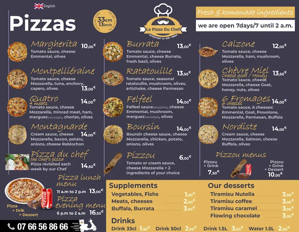 Menu_La Pizza Du Chef_Roissy-en-France_image_3