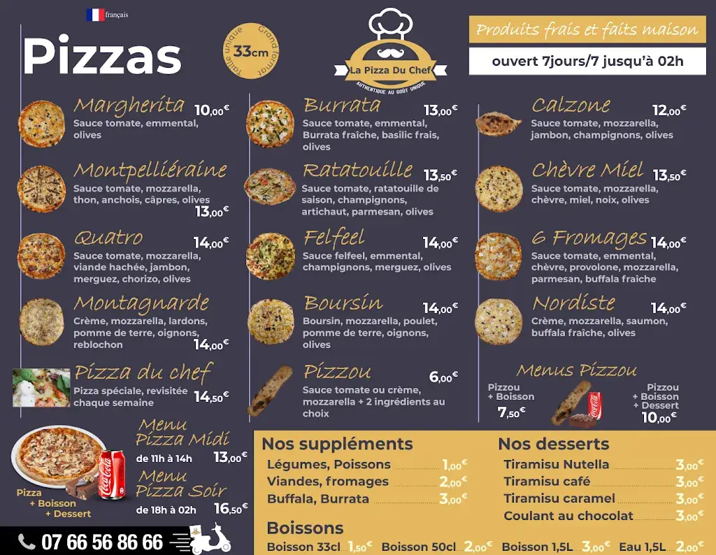 Menu_La Pizza Du Chef_Roissy-en-France_image_4
