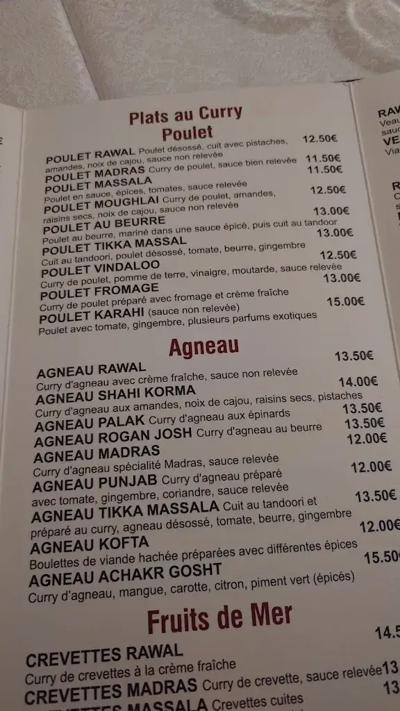 Menu_Le Rawal_Saint-Denis_image_3