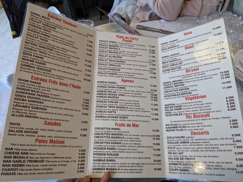 Menu_Le Rawal_Saint-Denis_image_4