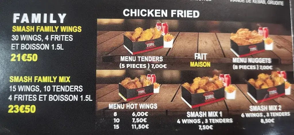 Menu_Smash Food_Saint-Denis_image_3