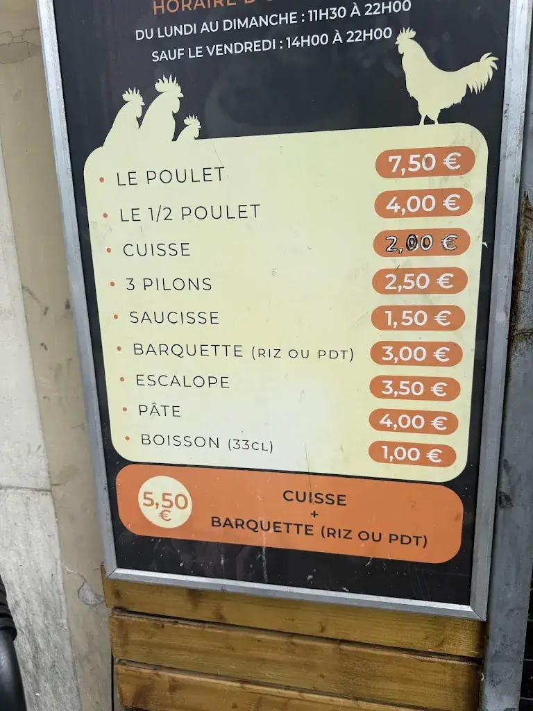 Menu_O' Poulet Grillé_Saint-Denis_immagine_1
