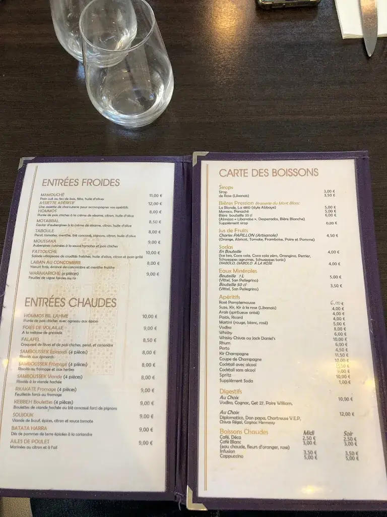 Menu_Comptoir Libanais Échirolles - Restaurant Le Libanais à Échirolles_Échirolles_image_3