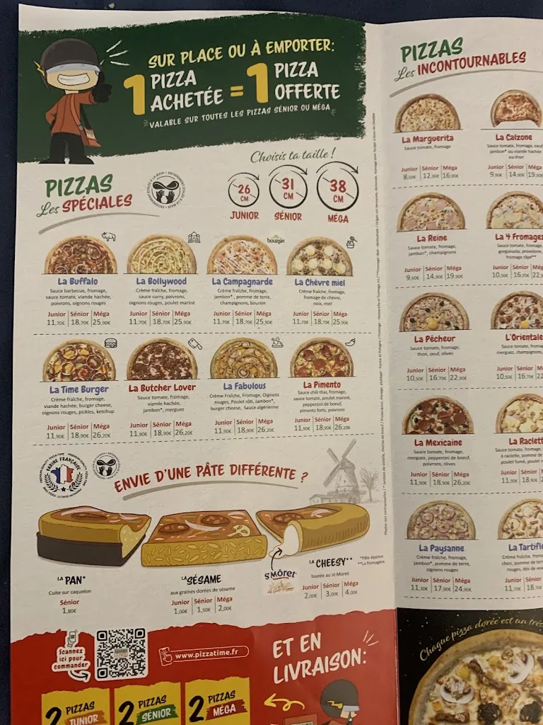 Menu_Pizza Time ® Pierrefitte_Saint-Denis_image_2