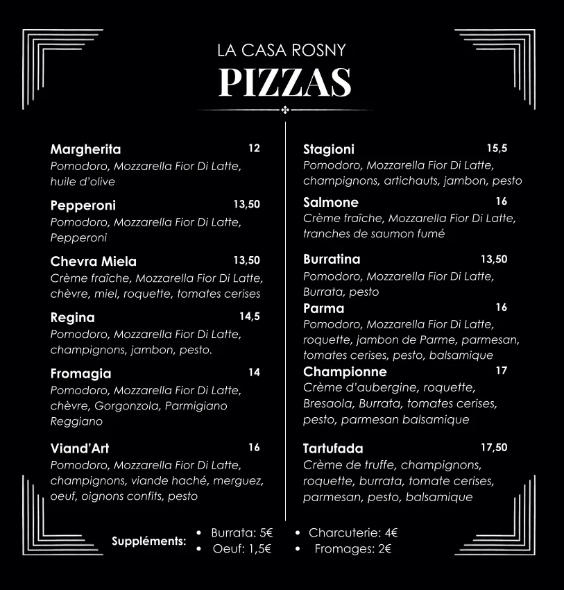 Menu_LA CASA Rosny_Rosny-sous-Bois_immagine_1