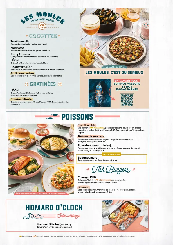 Menu_Léon Fish Brasserie - Rosny_Rosny-sous-Bois_image_3
