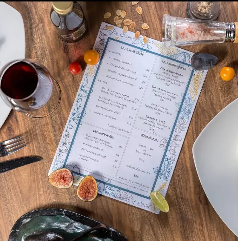 Menu_Le Birdie Restau Golf_Rosny-sous-Bois_image_1