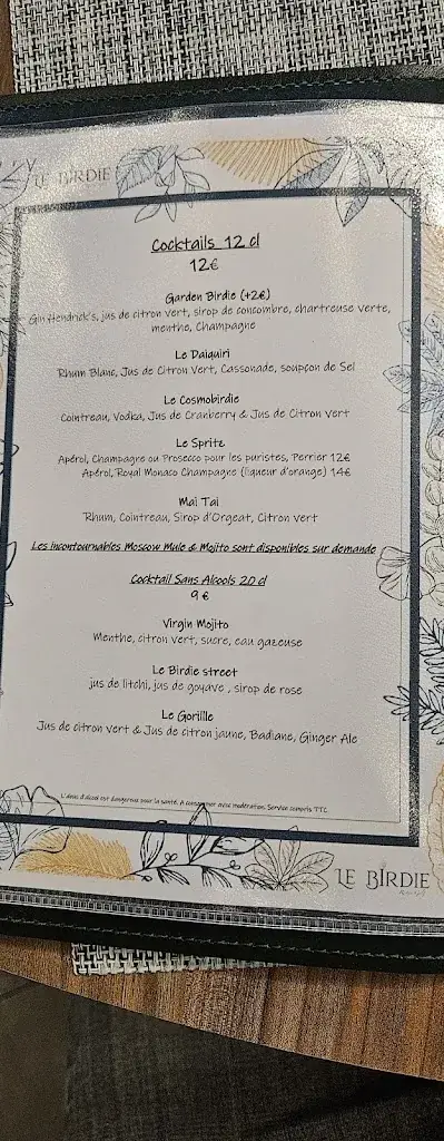 Menu_Le Birdie Restau Golf_Rosny-sous-Bois_image_2