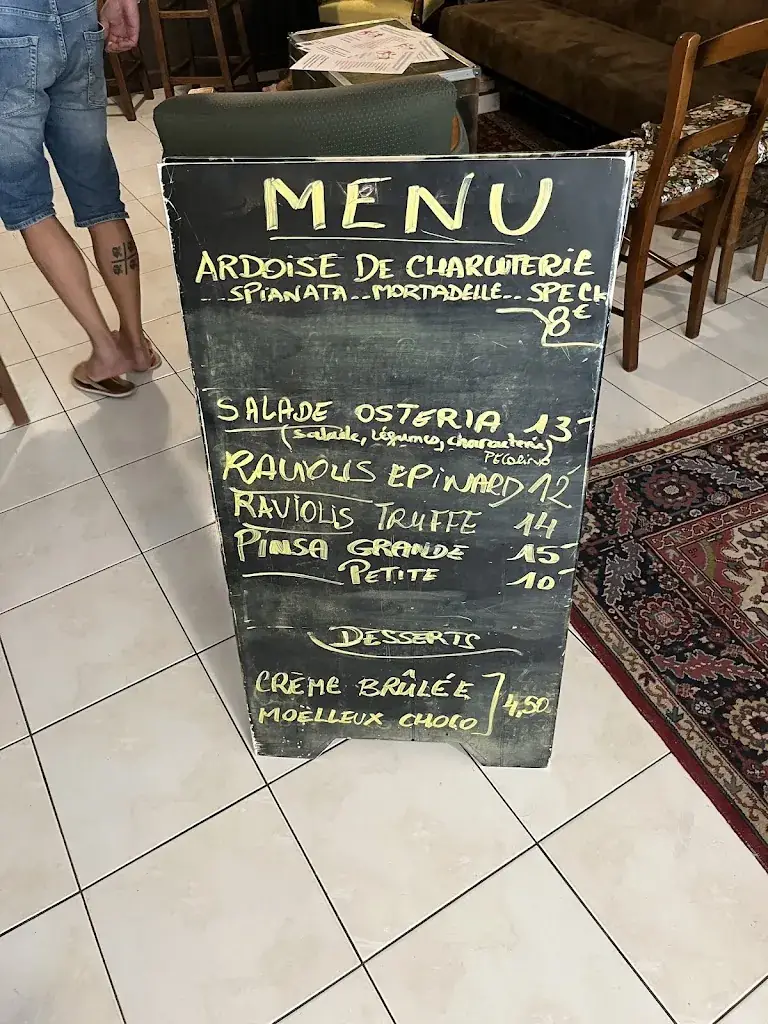 Menu_L'Osteria Rosny-sous-Bois_Rosny-sous-Bois_image_1