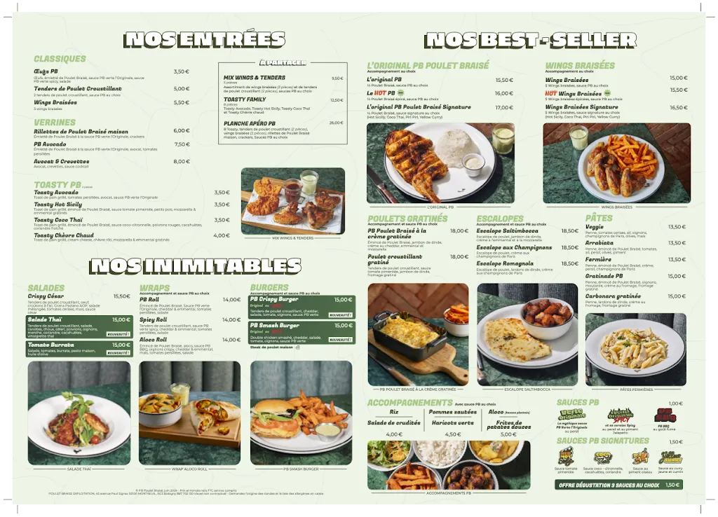 Menu_PB Poulet Braisé Rosny_Rosny-sous-Bois_immagine_1