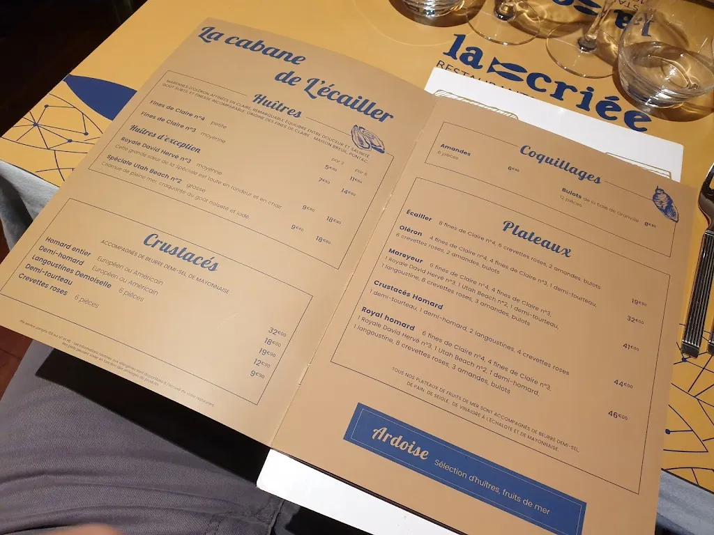 Menu_La Criée Rosny sous Bois_Rosny-sous-Bois_image_3