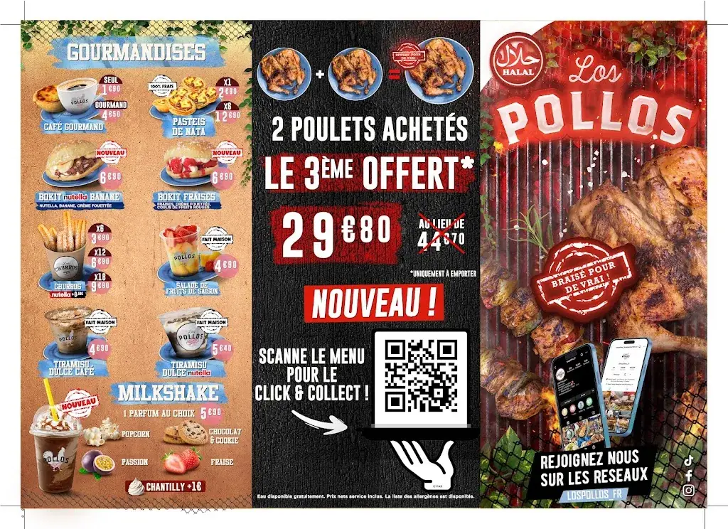 Menu_Los Pollos ROSNY 2_Rosny-sous-Bois_immagine_3