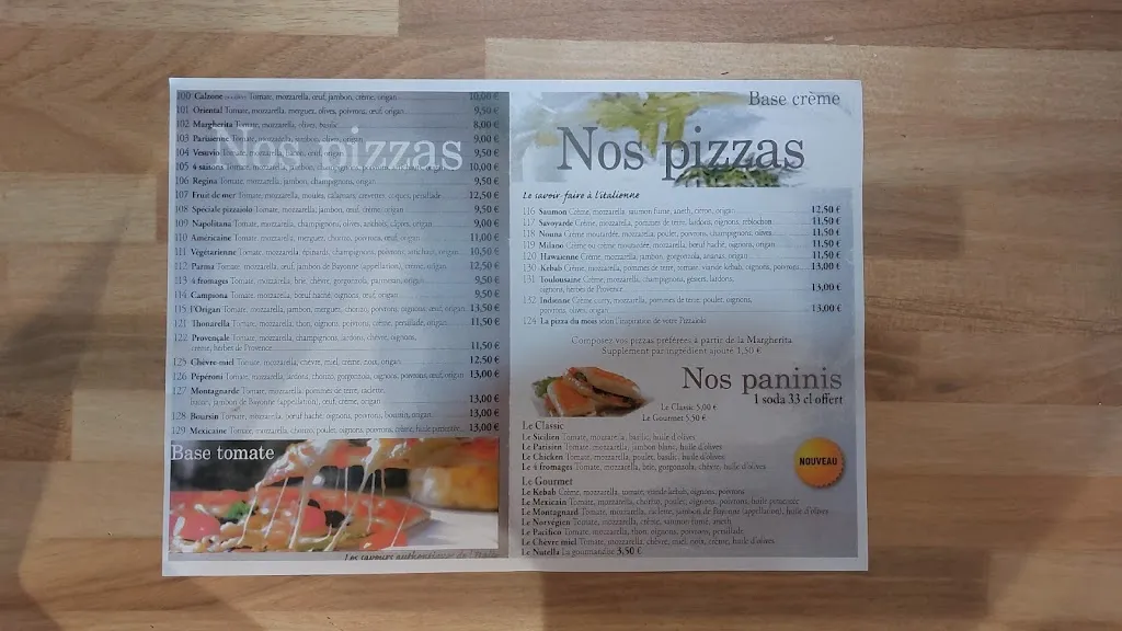 Menu_L'Origan Pizza_Saint-Pathus_immagine_3