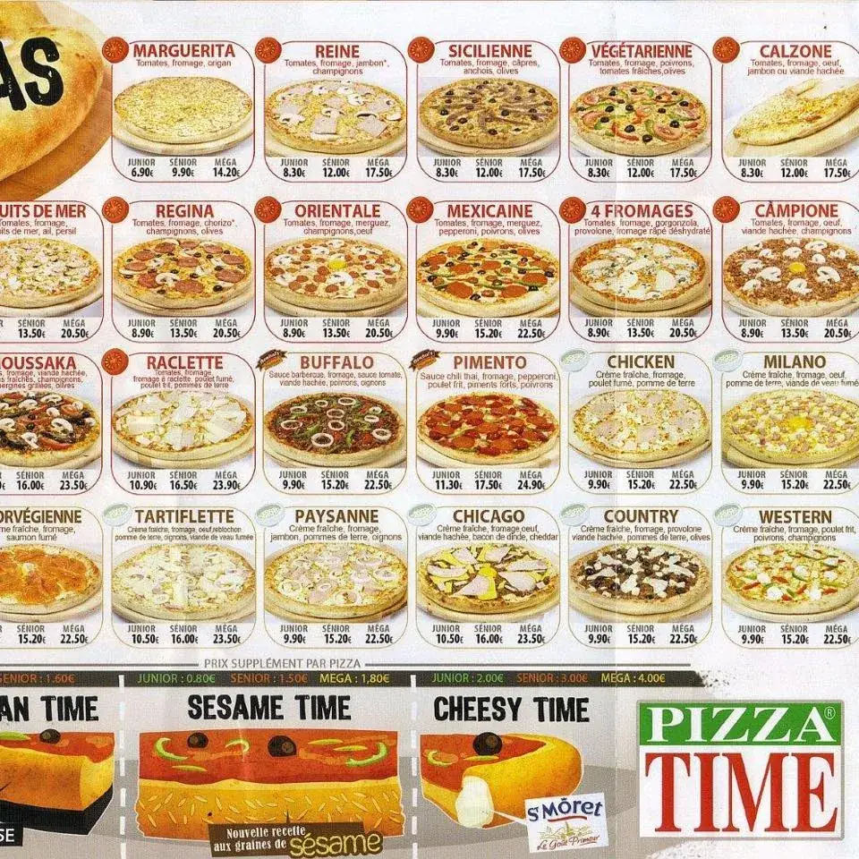 Menu_Pizza Time® Saint Pathus_Saint-Pathus_image_4