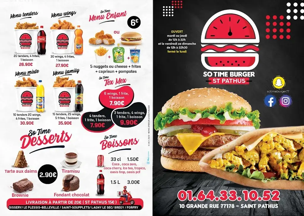 Menu_So Time Burger_Saint-Pathus_image_2