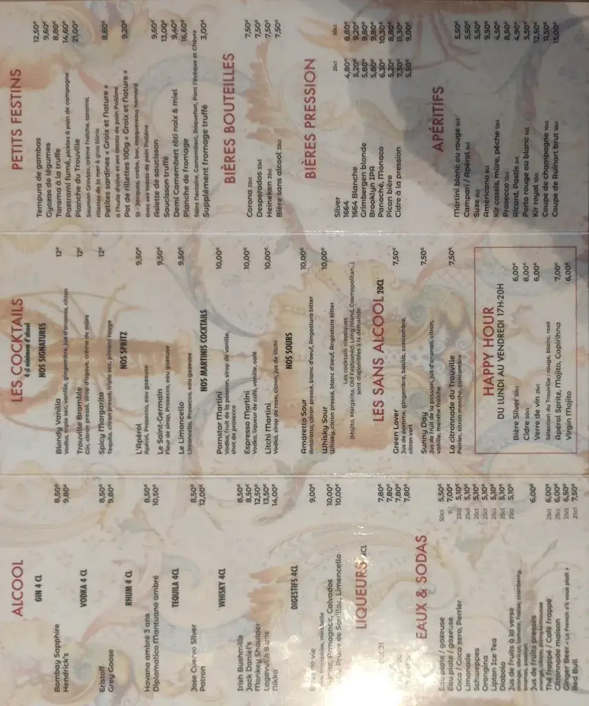 Menu_Restaurant Le Trouville_Saint-Mandé_image_4