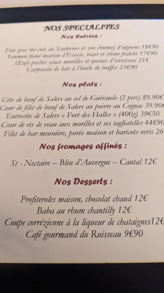 Menu_Restaurant Le Ruisseau_Saint-Mandé_image_4