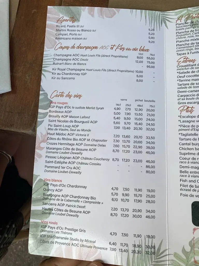 Menu_La Fraternité_Saint-Mandé_image_1