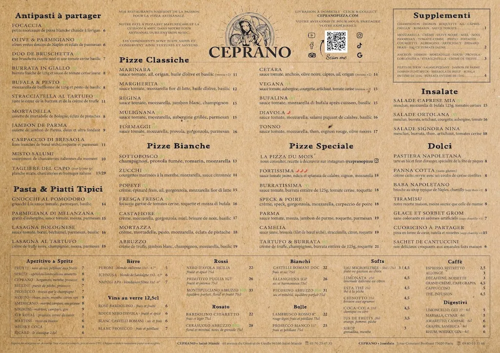 Menu_Ceprano Pizza_Saint-Mandé_image_1