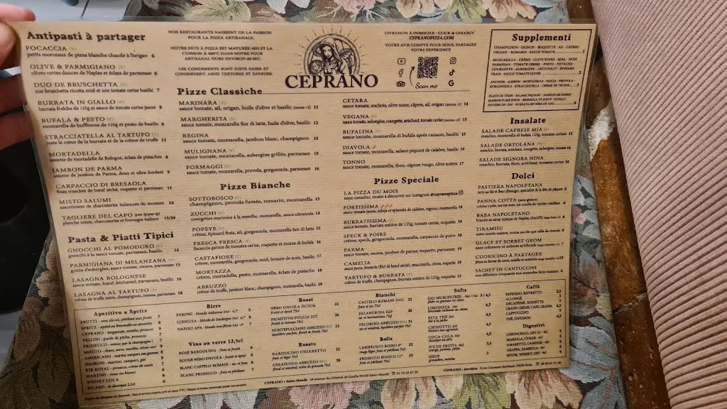 Menu_Ceprano Pizza_Saint-Mandé_image_2