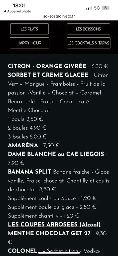 Menu_Le SO - Restaurant Italien Montigny-le-bretonneux - Bar - Pizzeria - Saint-Quentin en Yvelines_Montigny-le-Bretonneux_image_2