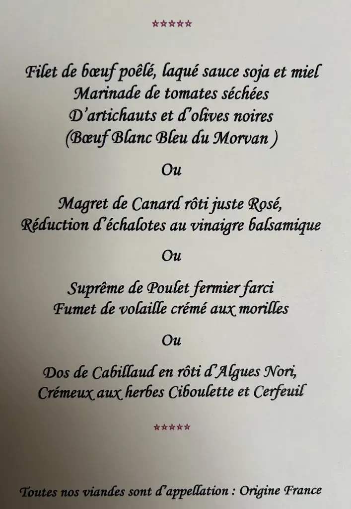 Menu_Chez Franck et Francine_Saint-Prix_image_2
