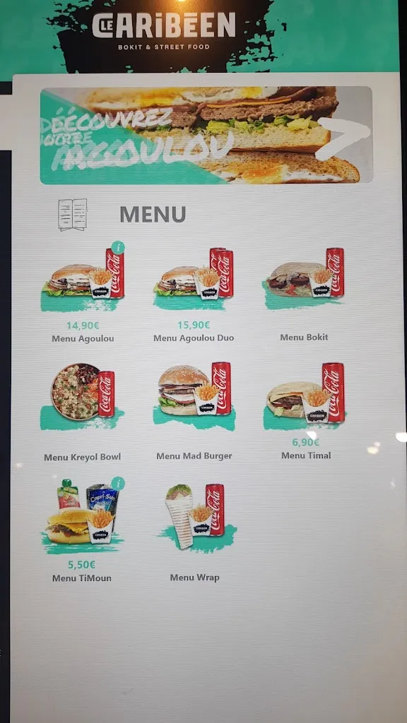 Menu_Le Caribéen Savigny-sur-Orge_Savigny-sur-Orge_image_2