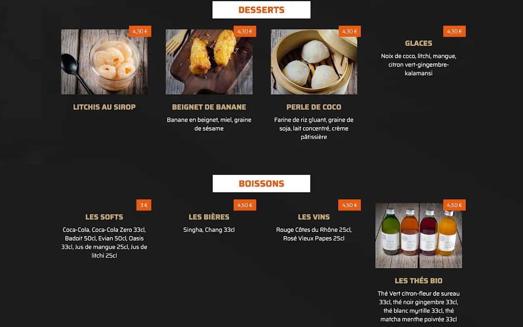 Menu_Paris Bangkok - Bowlcenter Echirolles_Échirolles_image_4