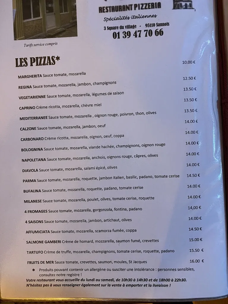 Menu_OSTE - Restaurant Italien_Sannois_image_1
