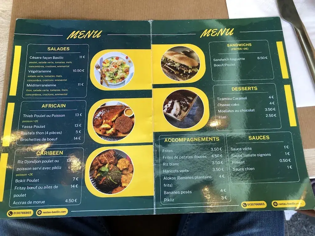 Menu_Basilic afro/caribéen_Sannois_image_1