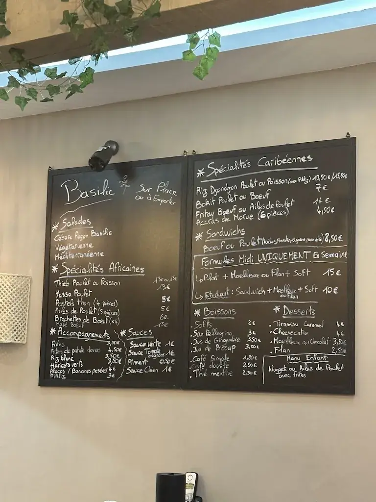 Menu_Basilic afro/caribéen_Sannois_image_2