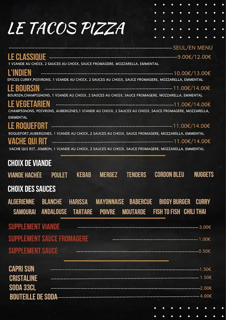 Menu_Le suprême_Échirolles_image_1