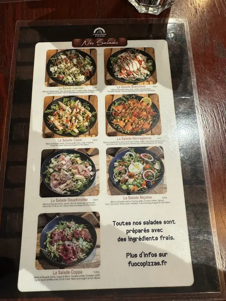 Menu_Fuoco Pizzas Echirolles - Au Feu de Bois - Livraison à Domicile_Échirolles_image_4