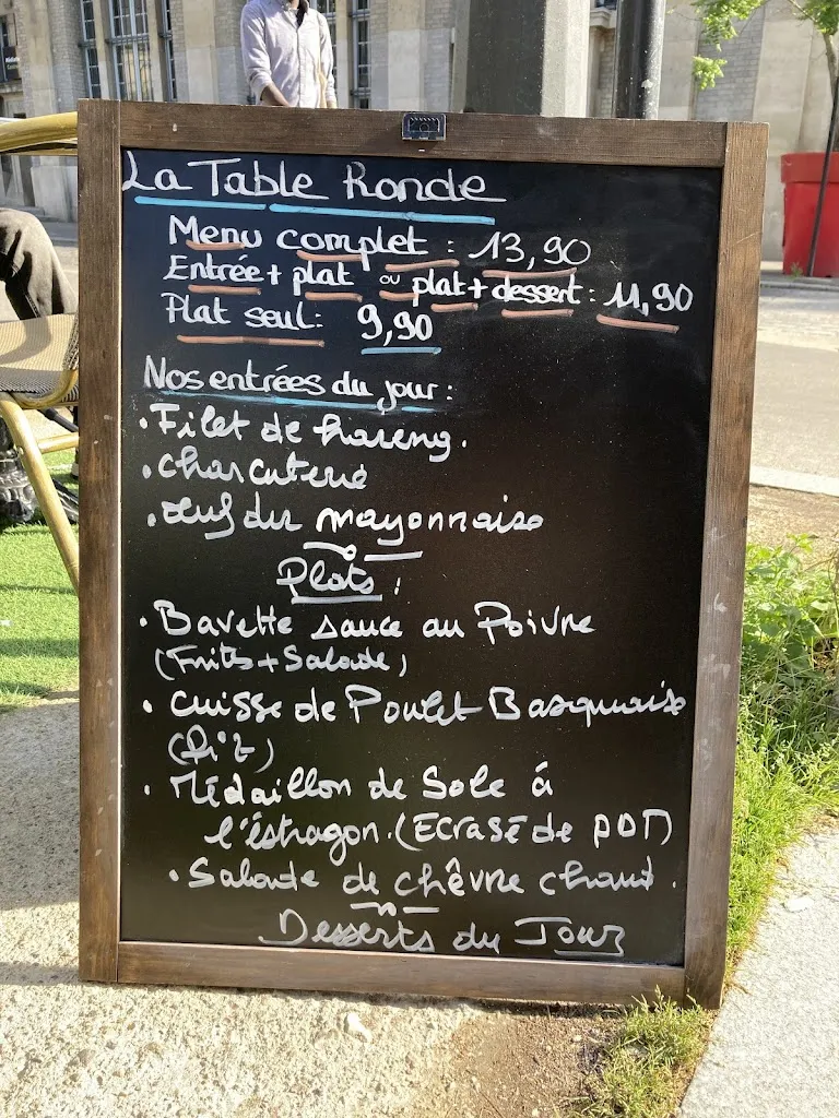 Menu_LA TABLE RONDE - Restaurant et Hotel_Saint-Denis_image_1